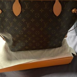 LIKE NEW LOUIS VUITTON NEVERFULL MM WITH POUCH